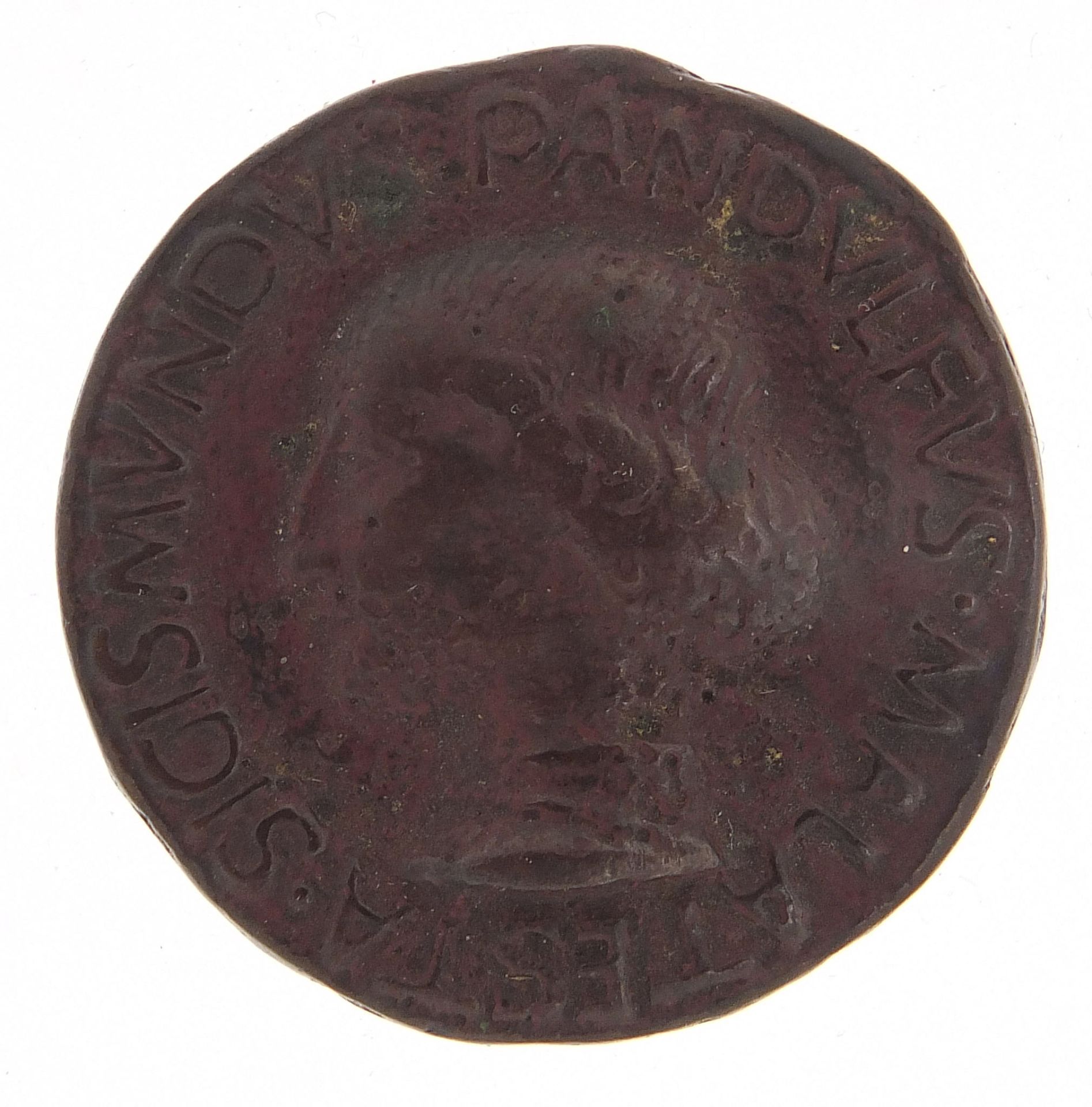 Italian medal with bust of with bust of Matteo De Pasti, dated 1447, 31mm in diameter