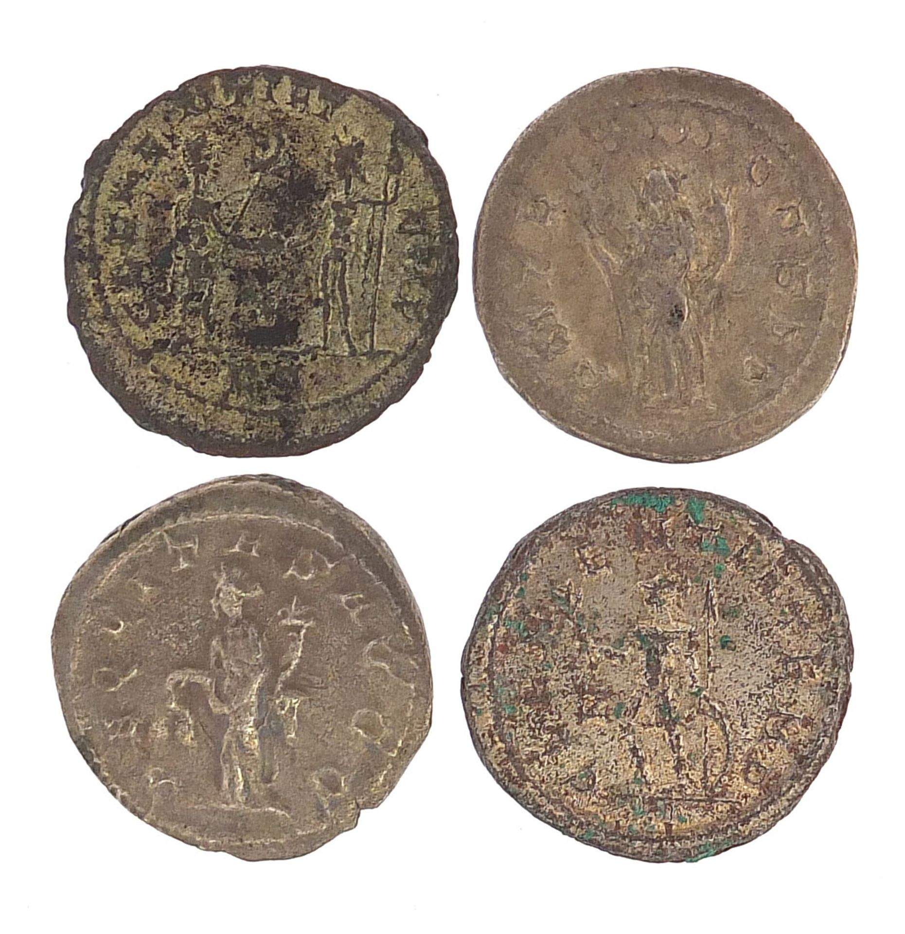 Four silver Roman coins, each Philip I, 17.5g, the largest 2.2cm in diameter - Image 2 of 2