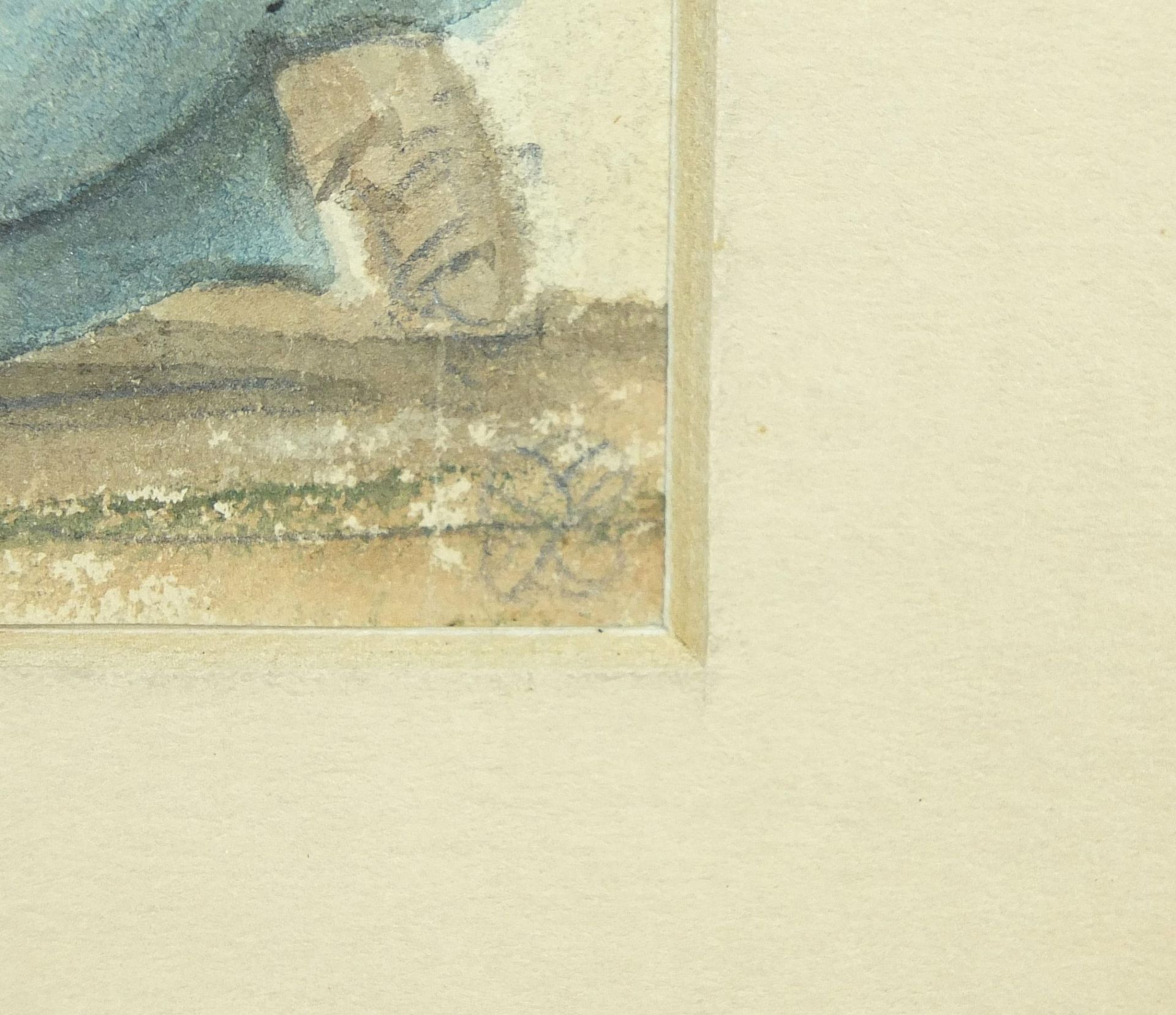 Monks and peasants, five early 19th century Italian watercolours, each indistinctly monogrammed, - Image 6 of 22