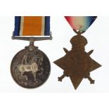 British military World War I pair awarded to K.26133J.W.ELLIGATE.STO.1.R.N.