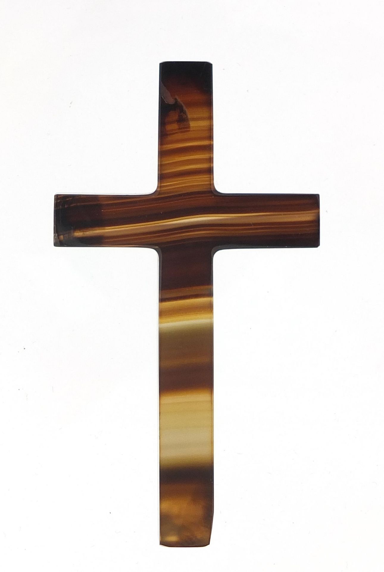 Agate crucifix, 8cm high - Image 2 of 2