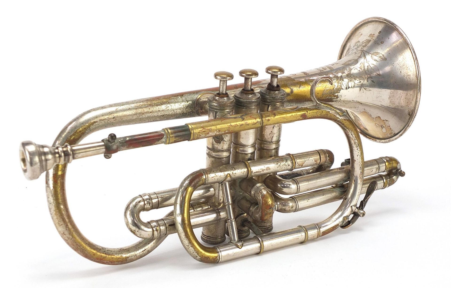 Vintage Besson & Co prototype cornet, 35cm in length - Image 4 of 6