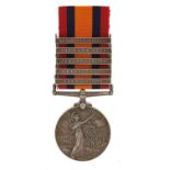 Victorian British military Queen's South Africa medal with five bars awarded to 67O27DVR.A.WHITE,