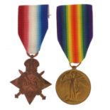 British military World War I pair awarded to 302447.A.E.LEWIS.L.STO.R.N.