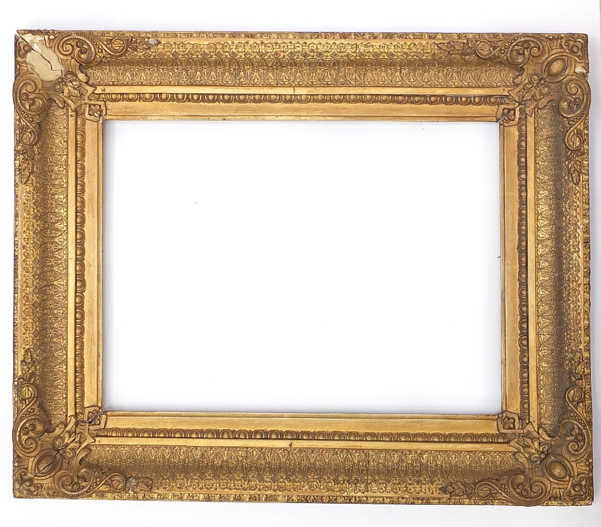 Two 19th century ornate gilt frames, the aperture sizes 56cm x 48cm and 43cm x 31.5cm - Image 2 of 4