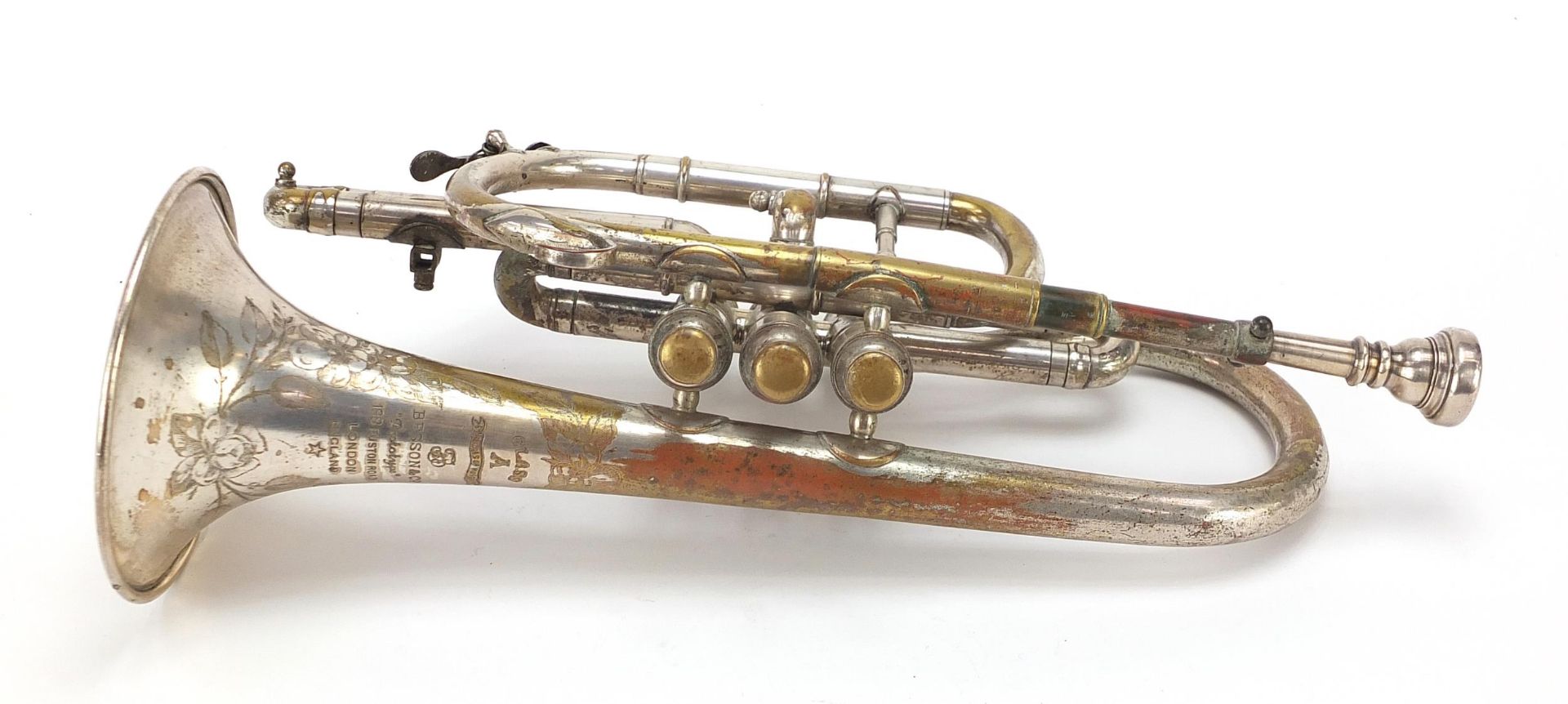Vintage Besson & Co prototype cornet, 35cm in length - Image 5 of 6
