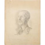 Robin Craig Guthrie 1939 - Portrait of a gentleman wearing military dress inscribed Alfred Harker,