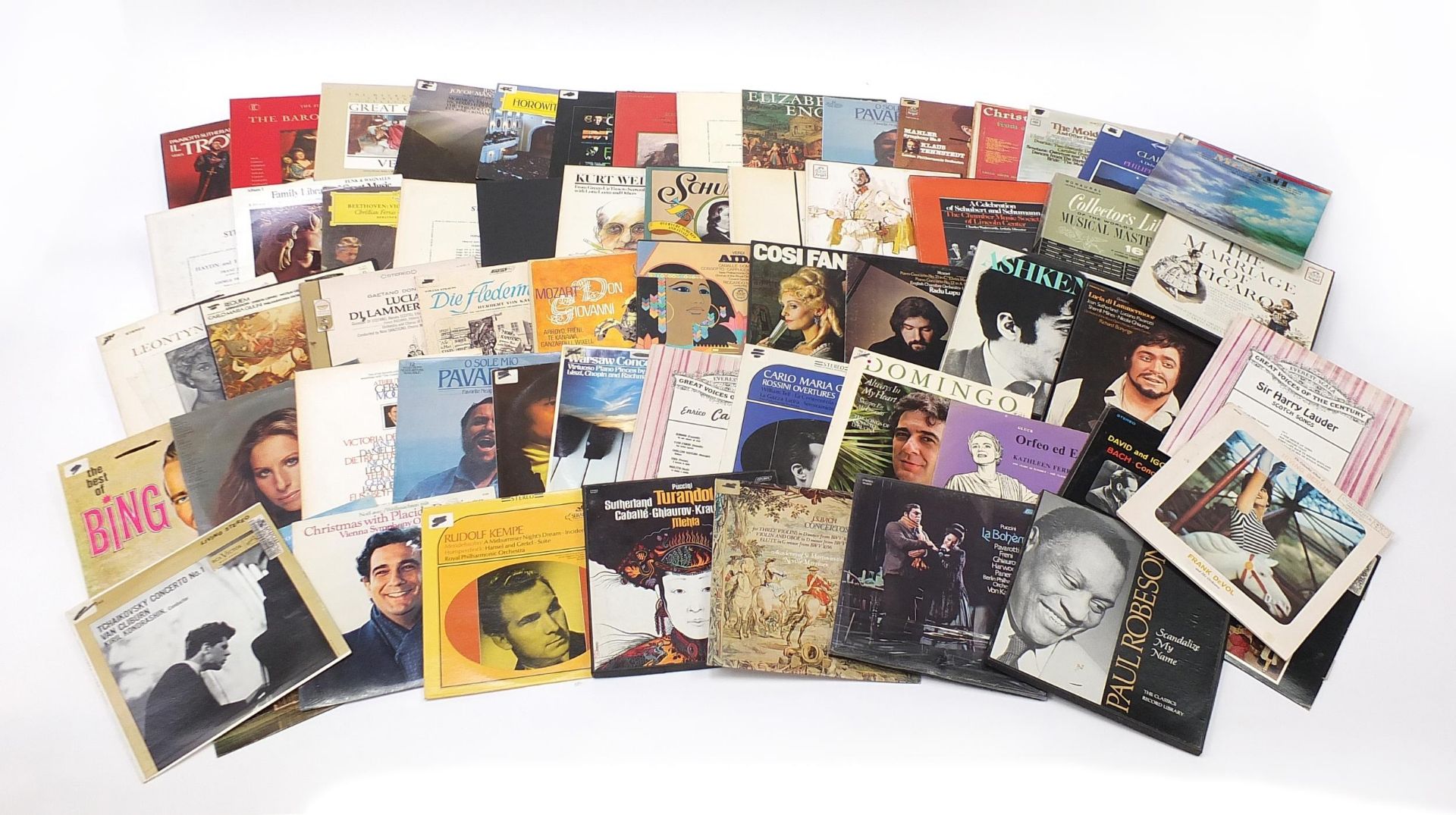 Vinyl LP's, including box sets, opera, Don Giovani and Pavarotti