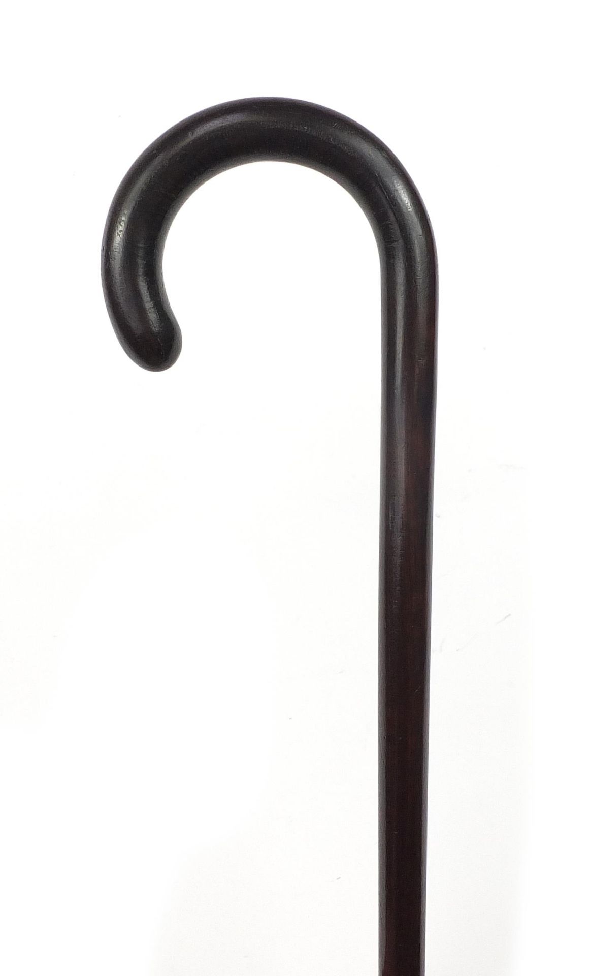 Snakewood walking cane with an ivory ferule, 82cm in length - Image 5 of 6