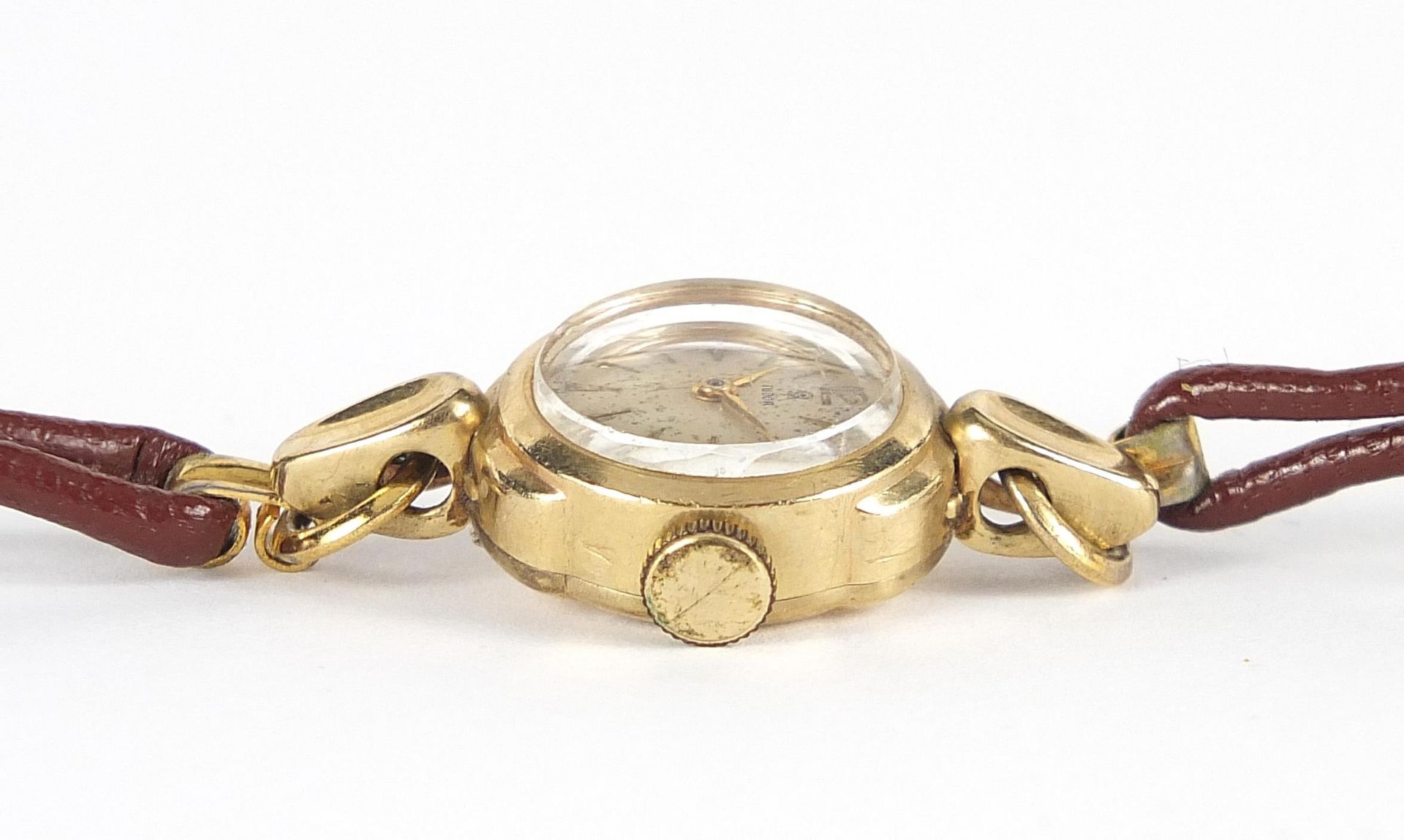 Tudor, ladies 10ct gold wristwatch, 16mm in diameter - Image 4 of 9