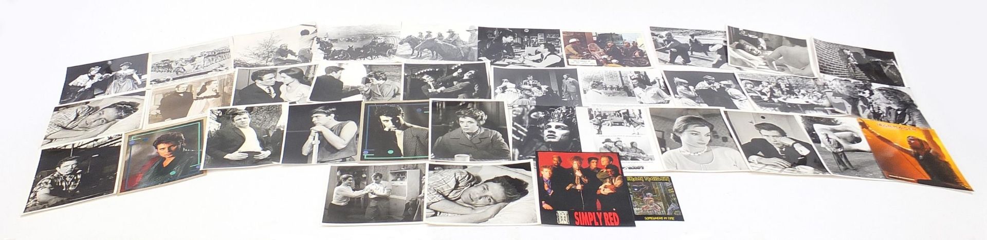 Film lobby cards and film star photographs including Girl Crazy