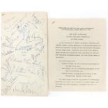 1949 National Film Award programme signed in ink including Gracie Fields, Kathlen Harrison and Danny
