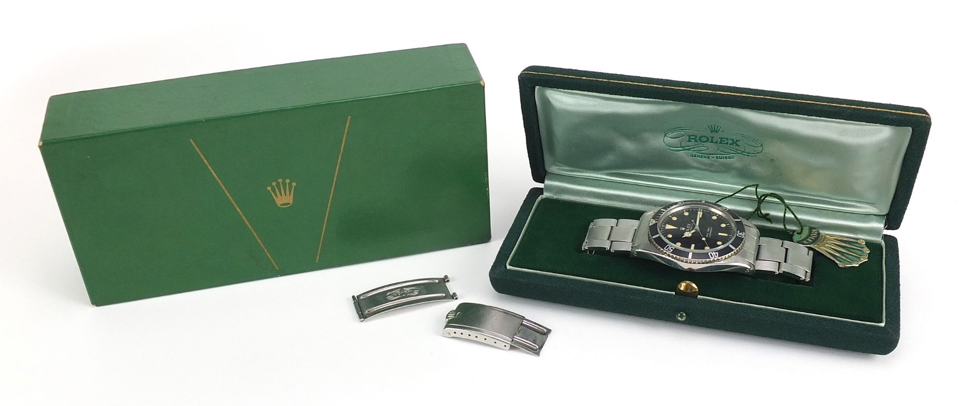 Rolex, vintage gentleman's Submariner automatic wristwatch, REF 6536-1, cal 1030, meters first, wit - Bild 11 aus 13