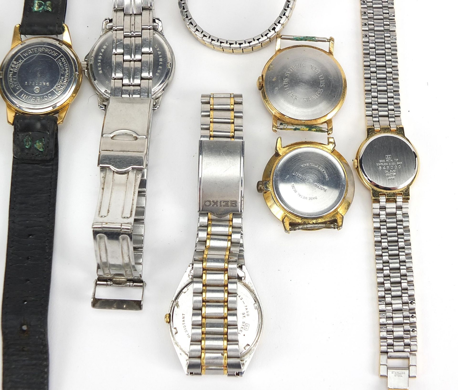 Vintage and later gentlemen's and ladies wristwatches including Renel, Timex, Seiko and Oris - Image 7 of 7