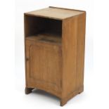 Art Deco limed oak cupboard in the style of Heals, 72cm H x 38cm W x 34cm D