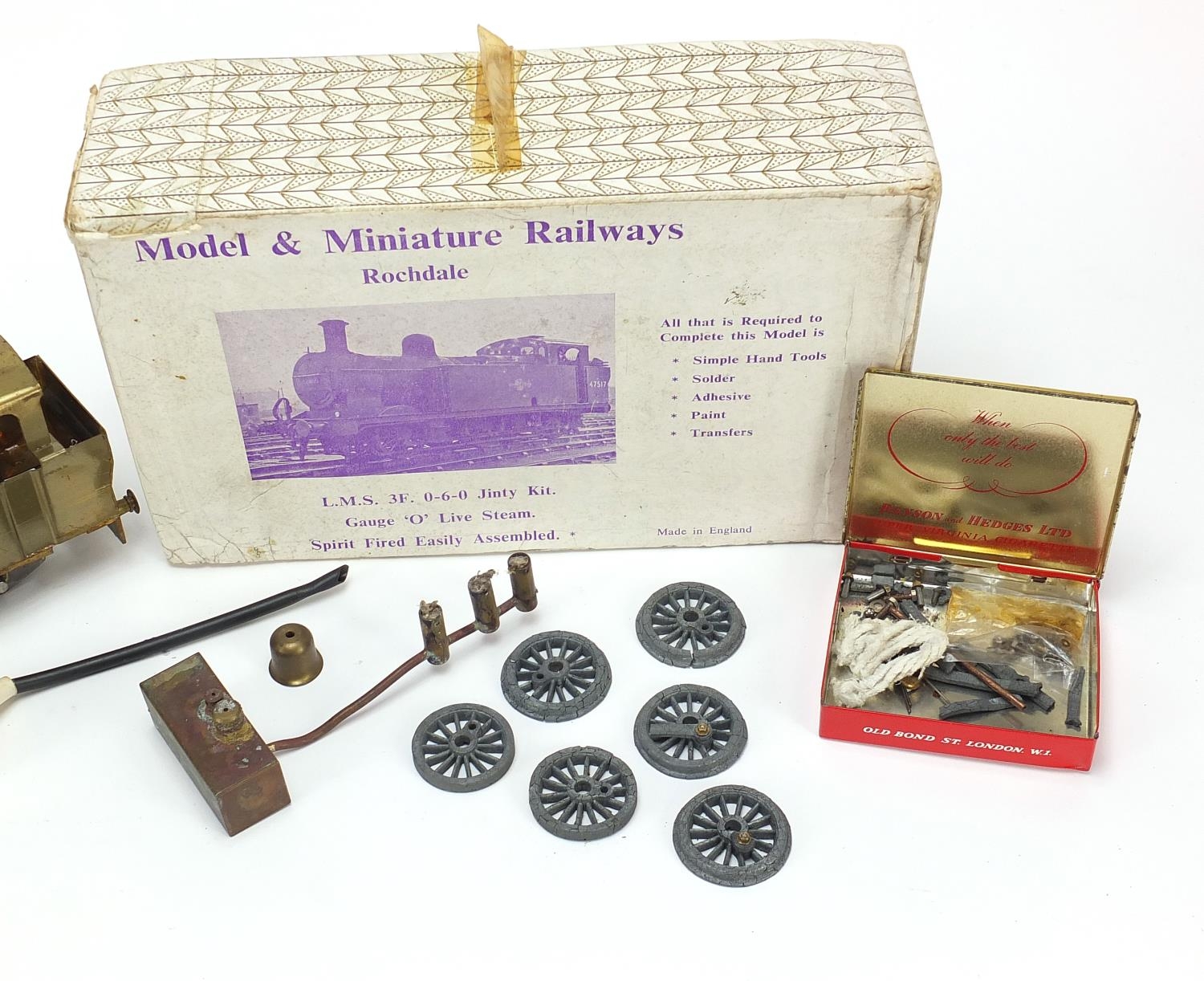 0 gauge Jinty kit live steam engine with accessories and box, 22cm in length - Image 3 of 7