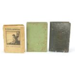 Three hardback books comprising Kidnapped by R L Stevenson, The Works of Lord Byron and Count Robert