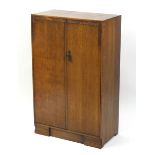 Waring & Gillow oak two door tallboy, 122cm H x 76cm W x 41cm D