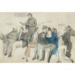 Who are we? Hand coloured print published by Thomas McLean, 1832, Walker's Galleries, London label