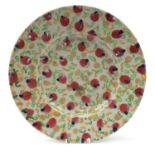 Contemporary porcelain charger, 44cm in diameter