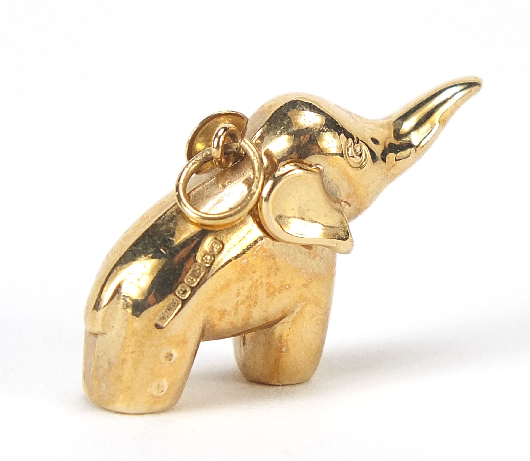 9ct gold elephant charm, 2.5cm in length, 1.4g - Image 2 of 5