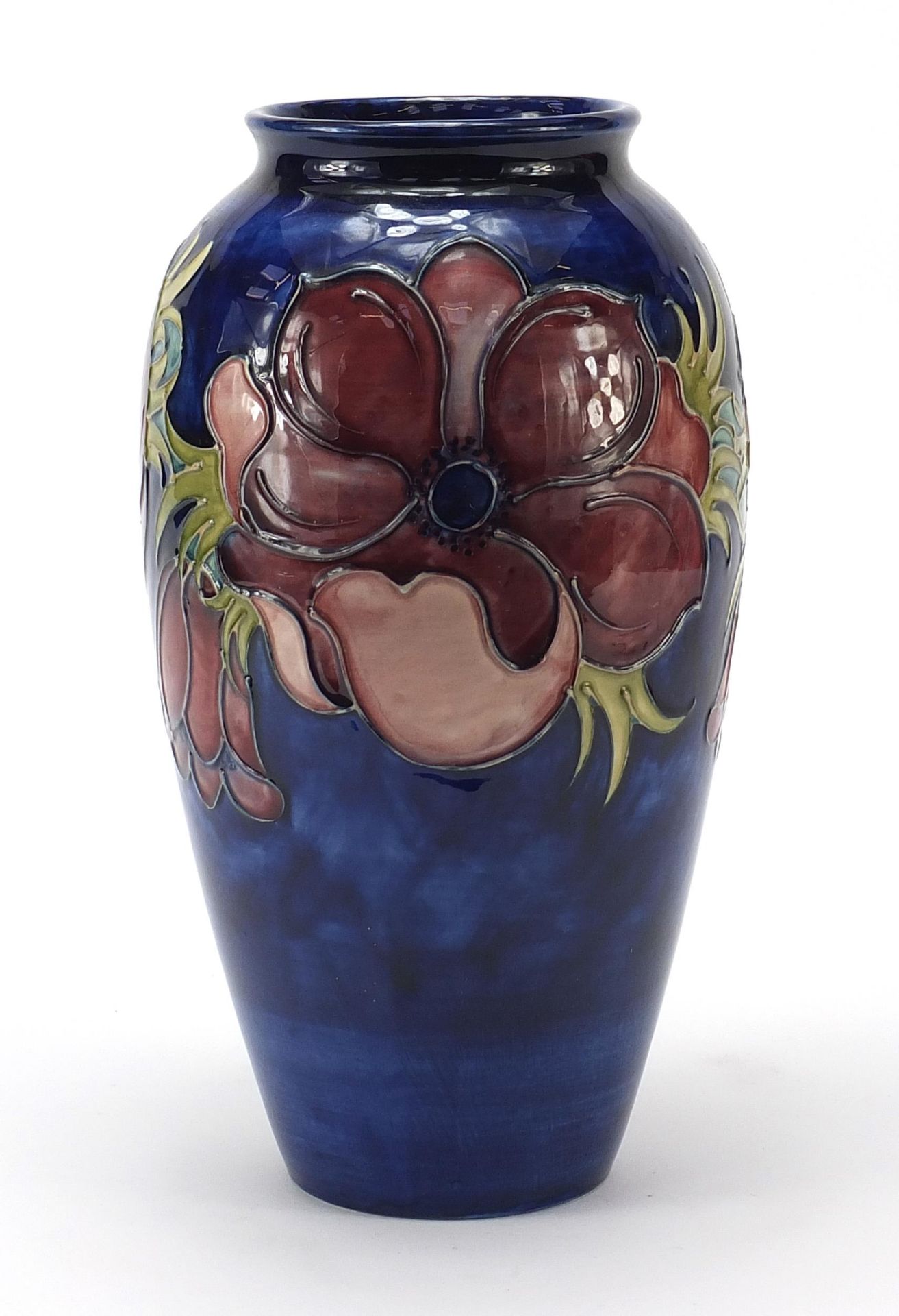 Large Moorcroft pottery vase hand painted with flowers, limited edition 36/100, 31cm high - Image 2 of 5