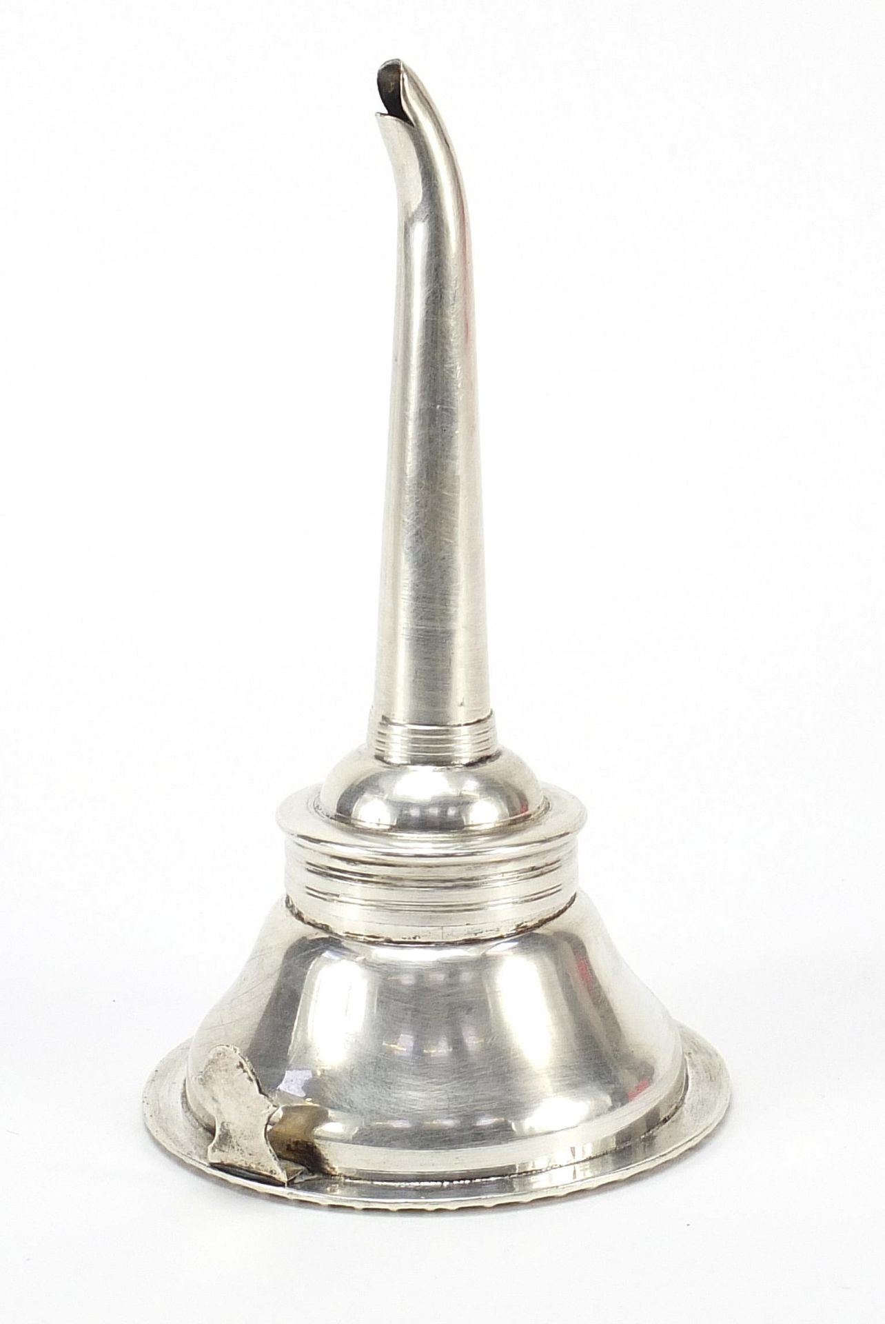 Georgian design unmarked silver wine funnel, 15cm in length, 107.0g - Image 2 of 3