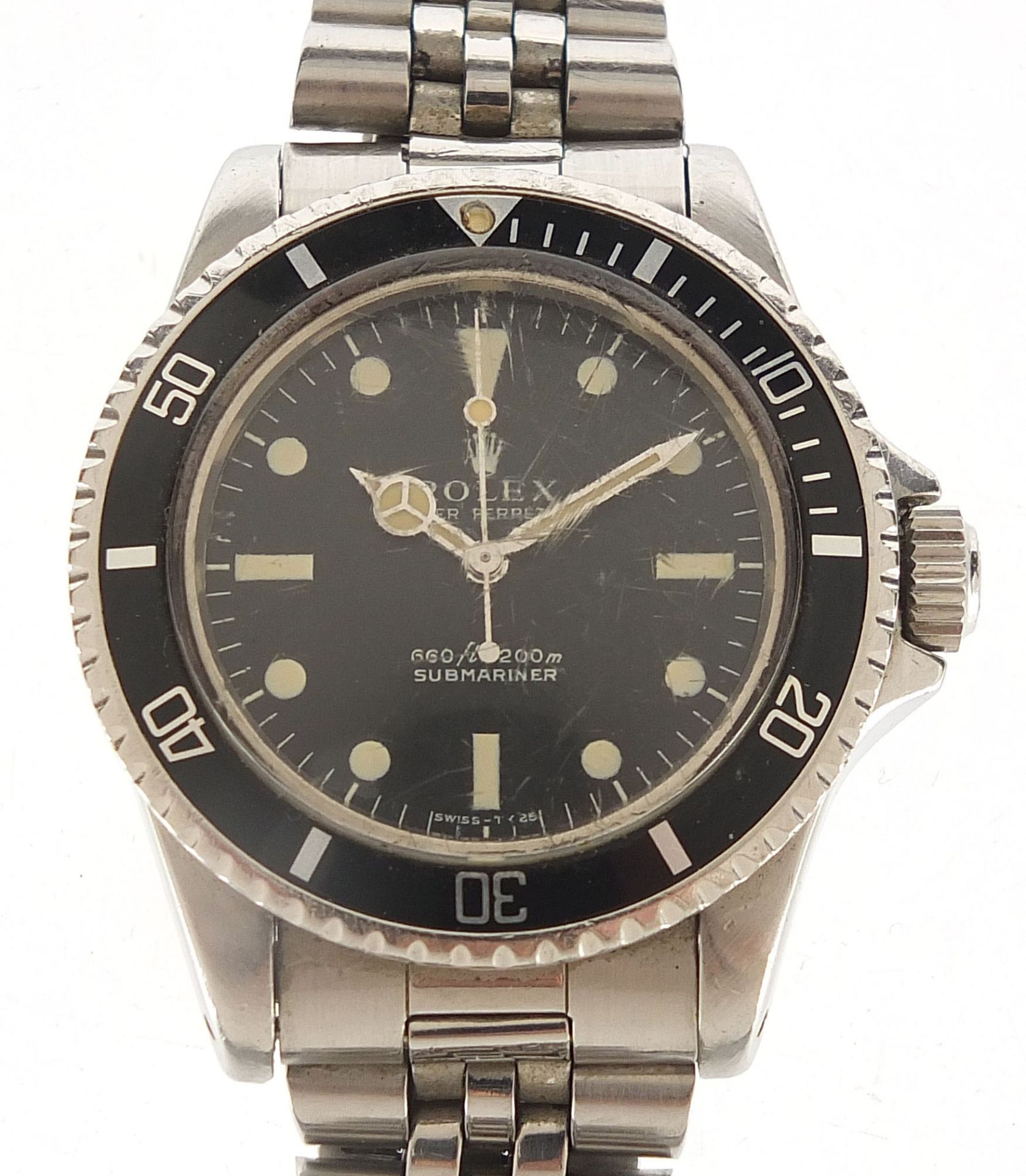 Rolex gentlemen's Submariner automatic wristwatch, ref 5513, serial number 1005684, 40mm in diameter