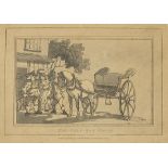 After Thomas Rowlandson - The half-way house, print published 1803 by Laurie & Whittle, London,