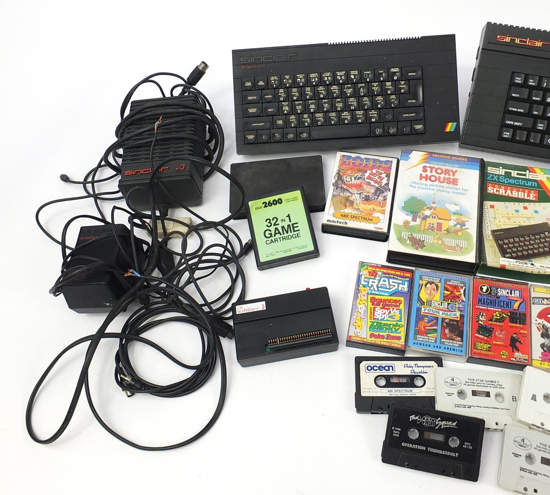 Selection of Sinclair and Atari vintage games including Spectrum, Atari 2600, Sinclair, joysticks - Image 2 of 7