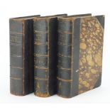 Three leather bound 19th century hardback books comprising The Arts & Sciences, British