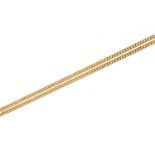 9ct gold necklace, 60cm in length, 3.4g