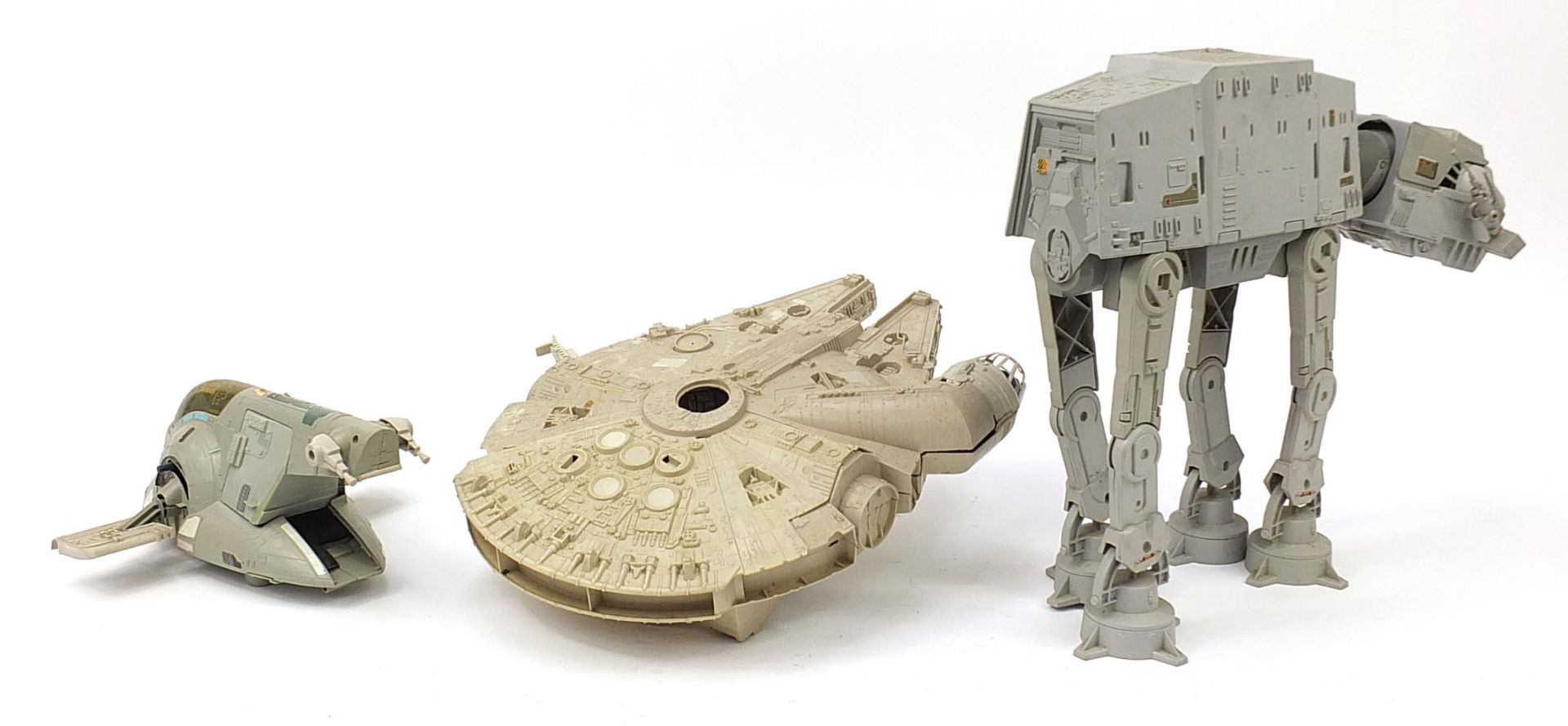 Three large vintage Star Wars toys including Millennium Falcon, the largest 48cm high - Image 2 of 3