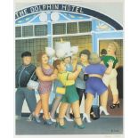 Beryl Cook - Hen night, limited edition print in colour with blind stamps, details verso, mounted,