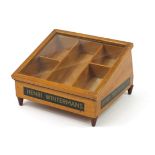 Vintage Henri Wintermans cigar display case, 21.5cm H x 32.5cm W x 29cm D