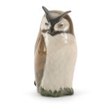 Royal Copenhagen porcelain owl numbered 2999, 14cm high