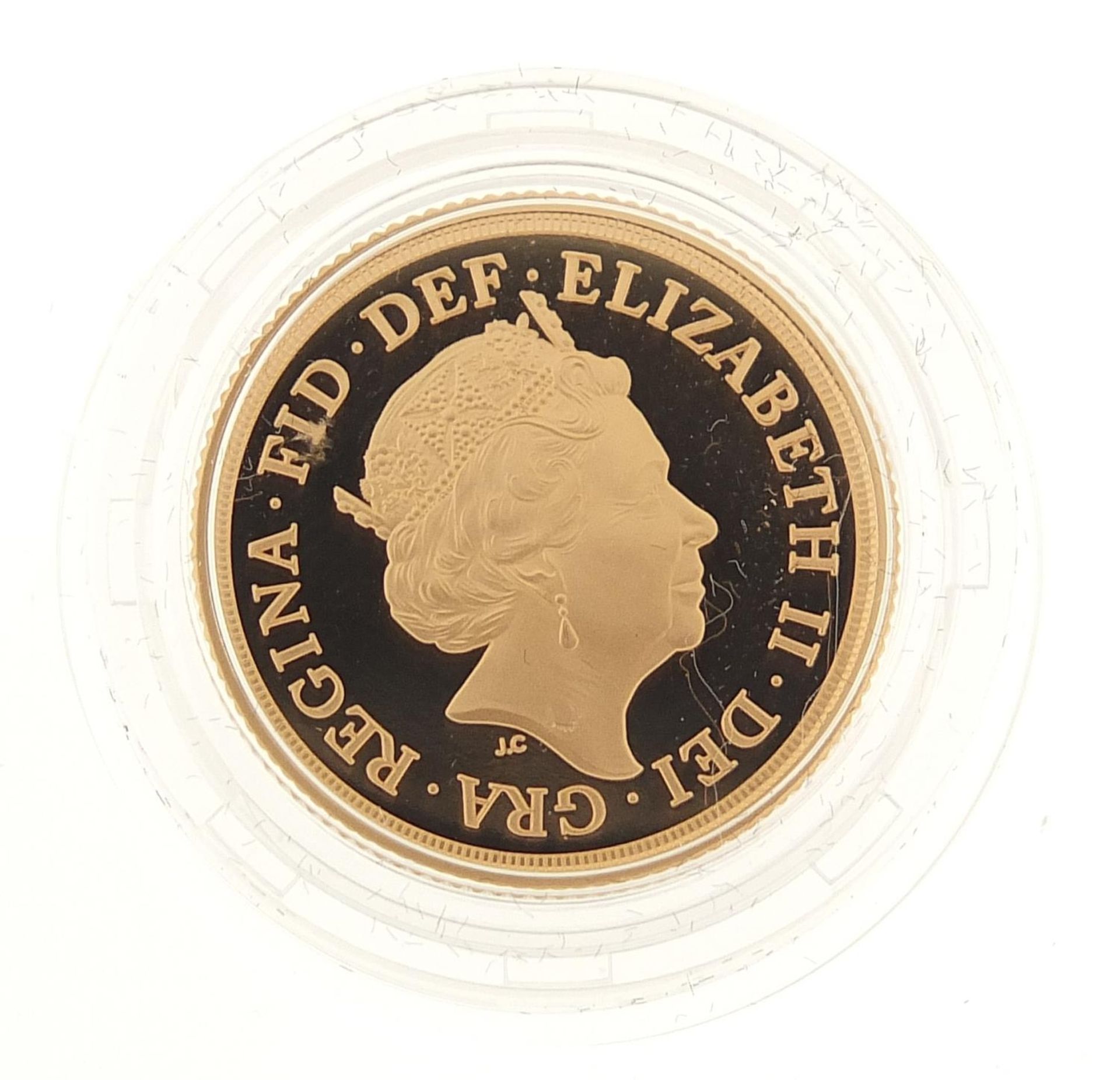 Elizabeth II 2020 gold proof sovereign with box and certificate numbered 1549 - Image 2 of 6