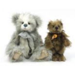 Two Charlie Bear teddy bears comprising Sparrow and Hector, each with tags, the largest 44cm high