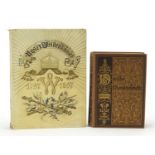 Two 19th century German hardback books, one titled Unser Heldenkaiser Centenary 1797-1897, the