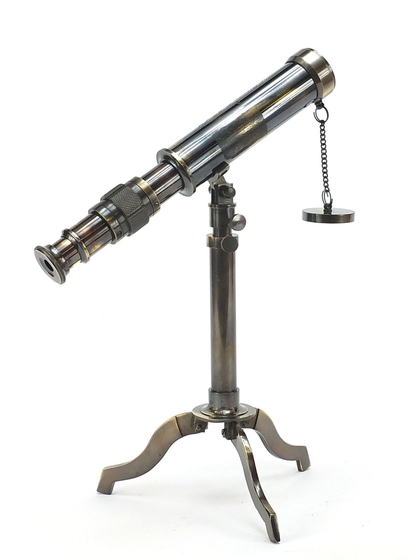 Military interest table telescope with tripod stand, 27cm high - Image 2 of 4
