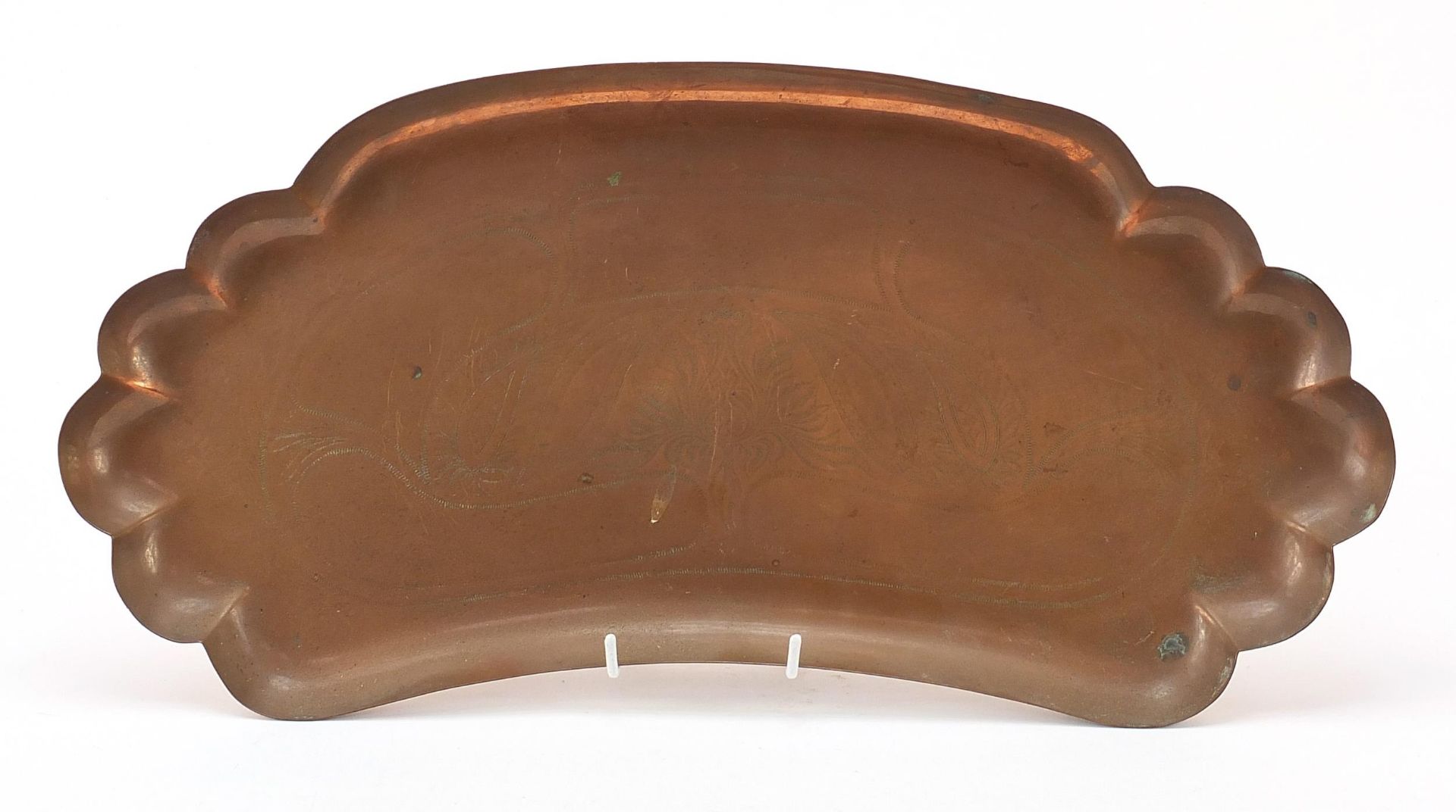 Joseph Sankey & Sons, Art Nouveau copper tray, 53cm wide