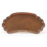 Joseph Sankey & Sons, Art Nouveau copper tray, 53cm wide