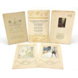 Three early 20th century portfolios to include The Import Folio 1914, In Powder and Crinoline