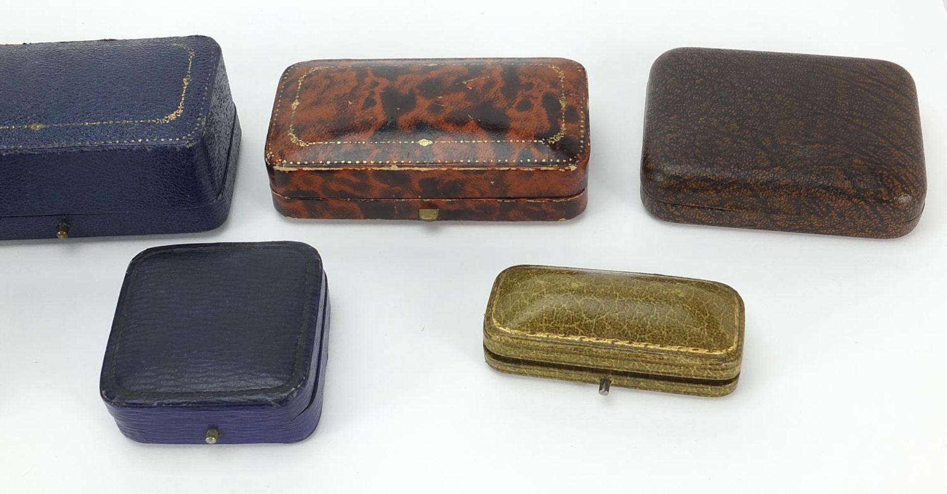 Antique and later jewellery boxes including L J Ewen, Hones, John Bagshaw & Sons Liverpool and W S - Image 4 of 5