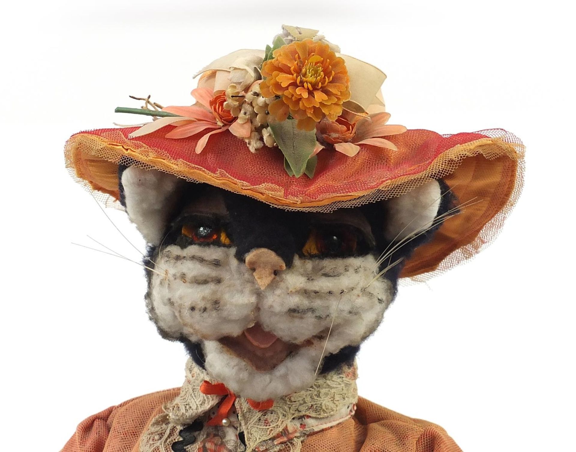 Large cat doll, possibly by Diana Seifert, 74cm high - Image 2 of 4