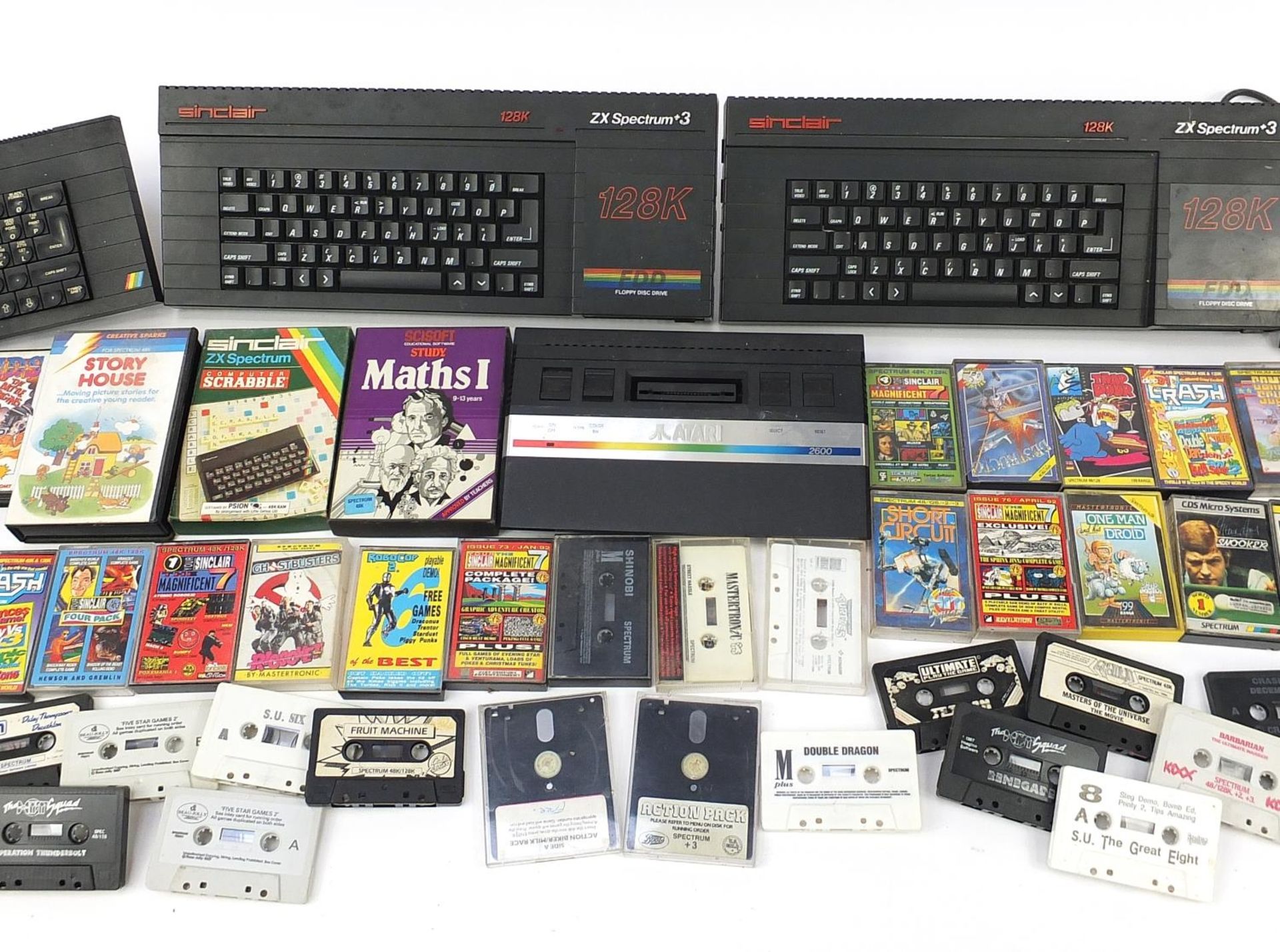 Selection of Sinclair and Atari vintage games including Spectrum, Atari 2600, Sinclair, joysticks - Image 4 of 7