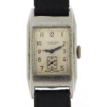J W Benson, vintage wristwatch, ref 335, the case 21.5mm wide