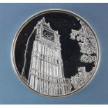 Elizabeth II 2015 one hundred pound fine silver coin commemorating Big Ben
