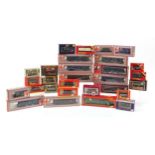 00 gauge model railway carriages and wagons with boxes including Lima, Tri-ang and Wrenn