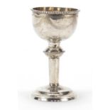 Russian silver Kiddush cup, indistinct hallmarks to the base, 9cm high, 42.3g